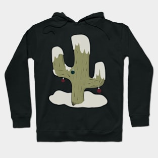 Holiday Snow capped Cactus Hoodie